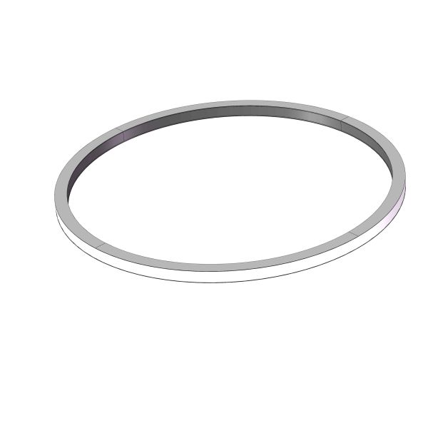 Outside Led Suspended Ring Pendant CR120X90mm Linear Lighting Fixtures