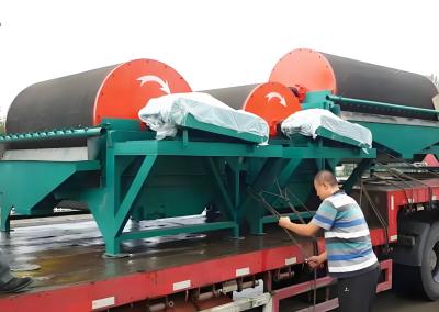 Stainless Steel Automatic Magnetic Separator Drum For Iron Ore Sand Sorting