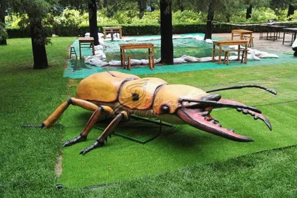 Grandes insetos Animatronic para a decoração da paisagem da plaza da cidade do museu