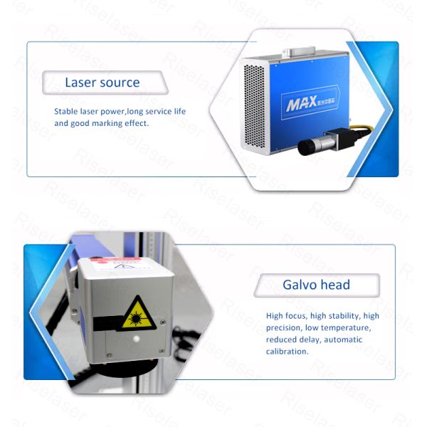 Машина Макс Raycus JPT маркировки лазера волокна металла автоматического фокуса оптическая разделенная