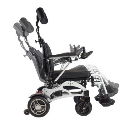 Collapsible Electric Wheelchair Brush Motor Light Foldable For Disabled Elderly