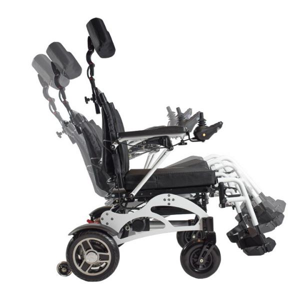 Collapsible Electric Wheelchair Brush Motor Light Foldable For Disabled Elderly