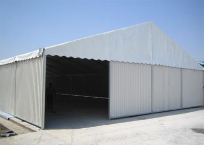 Metal Sidewalls Industrial Warehouse / Storage Tents With Shutter Door