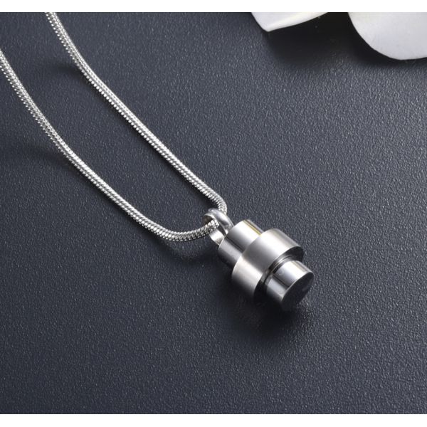 Cremation Cross Necklace for Ashes Stainless Steel Locket Keepsake Memorial Urns Gift
