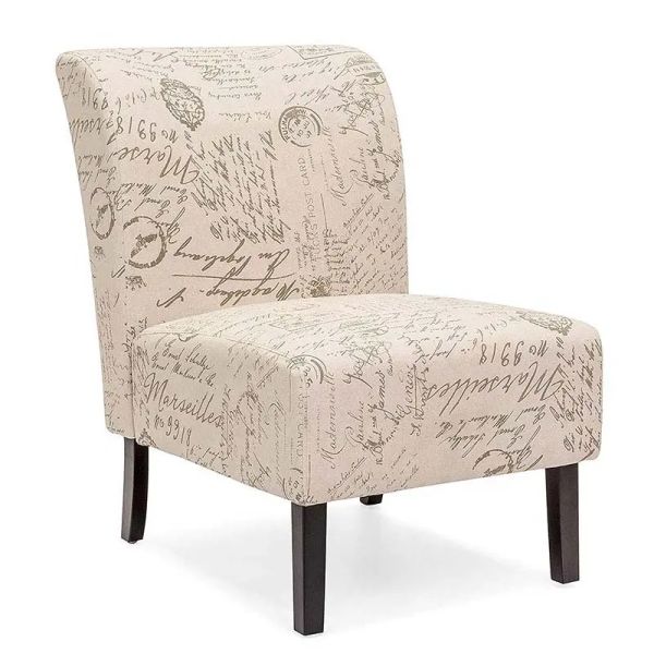 Practical Linen Modern Single Seater Chair Antiwear For Restaurant