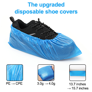 Safety Products, anti-slip, Indoor Disposable, Medical Plastic, Shoe Covers, Waterproof PE CPE Material