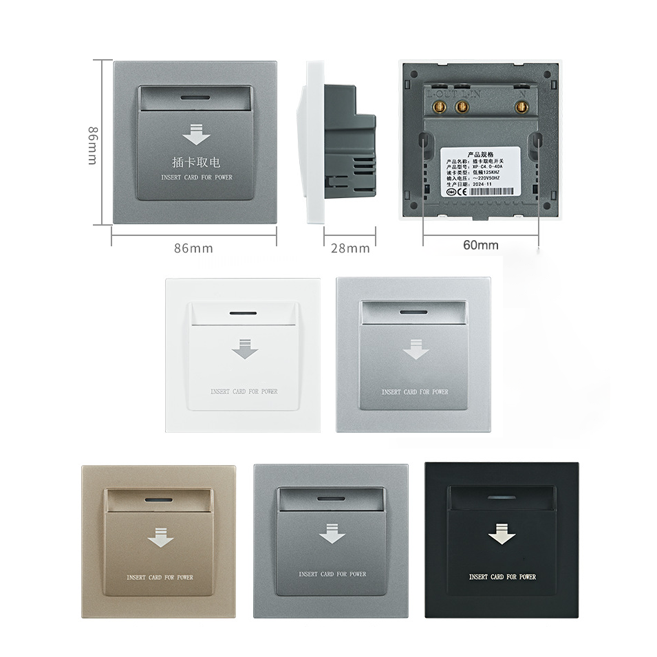SW05 Hotel 40A AC220V Energy Power Saving Switch13.56Mhz / 125Khz Frequency