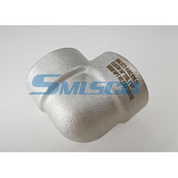 ASTM A182 B16.11 316L ELBOW 90D Forged Fitting For Chemical Industry