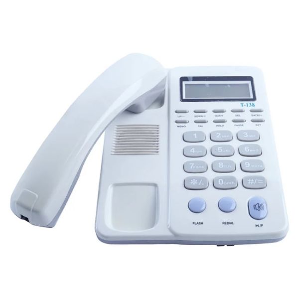Pre набирая телефон наземной линии офиса RoHS телефона ID звонящего по телефону белый