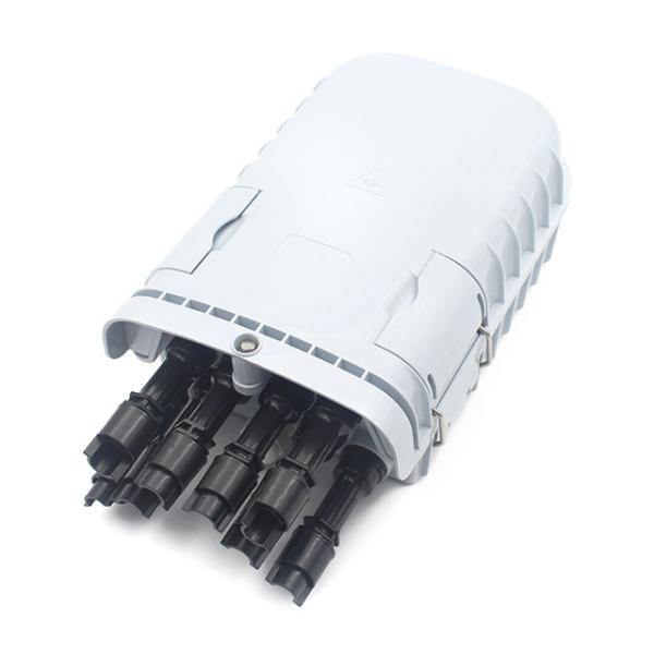 Caixa de distribuição de fibra óptica FTTH exterior 8F com adaptador TYCO na rede FTTH