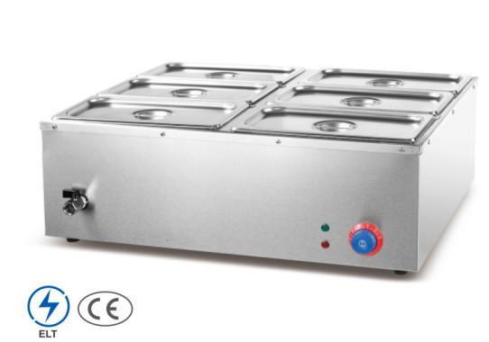 Equipamento de aquecimento de sopa elétrico Caldeira de sopa de aço inoxidável para restaurantes Faixa de temperatura 0°C-100°C.