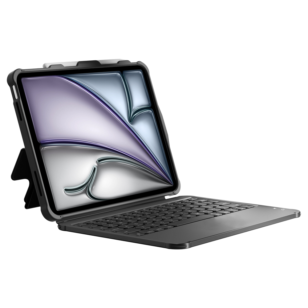 Business-Grade Rugged Keyboard Case for iPad A16 USB-C Port Wired Keyboard Cover Multi-Touch Trackpad Support Custom Logo