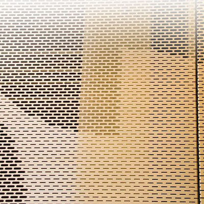 Custom 1mm - 8mm Brushed Aluminium Veneer Lightweight Perforated Aluminum Plate