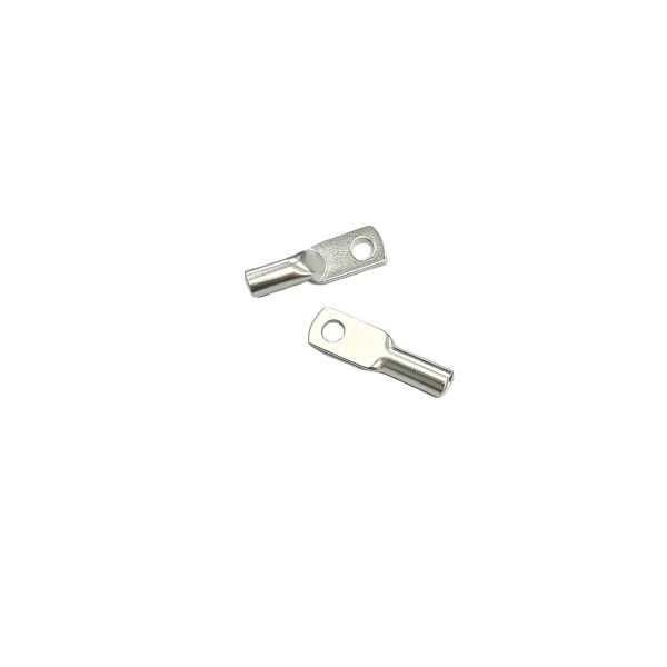 5.7 Elbow Silver Plated CNC Machined Bronze Copper Cable Lug with Rubber Stop for Electrical Connections