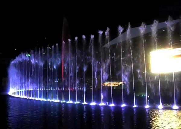 Exterior Floating Music Dancing Fountain Construction In Lake Large Scale