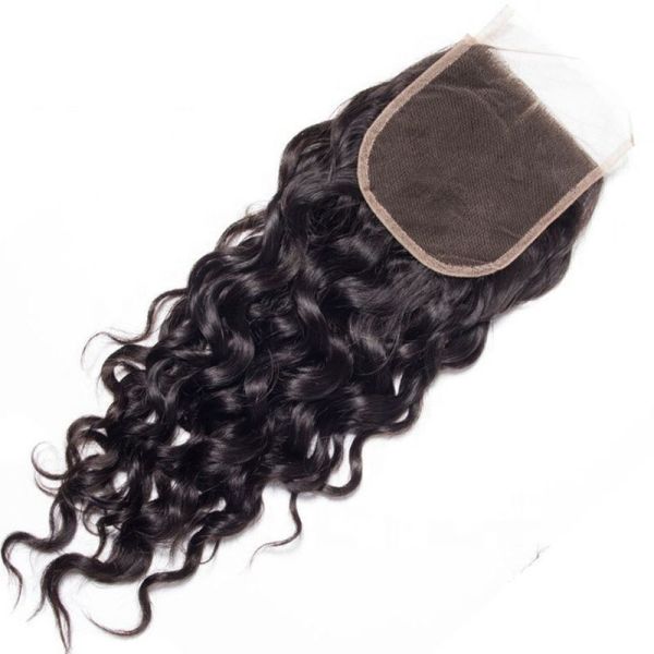 Human Hair Extension 4x4 Glueless Lace Closure Short Loose Wave Wig Remy Hair Grade
