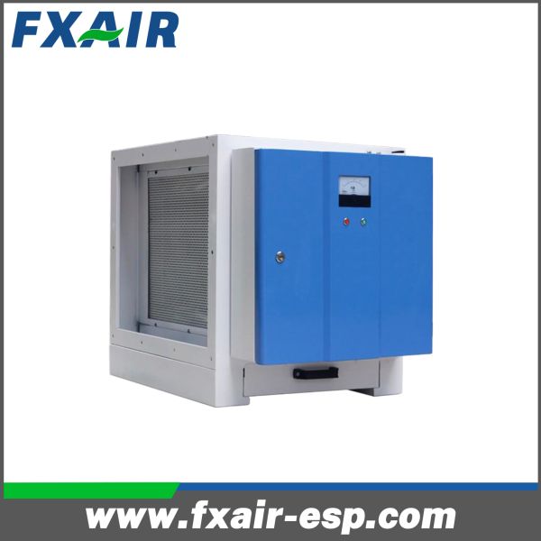 Kitchen Oil Smoke Disposal Unit Electrostatic Precipitator 98% Commercial Kitchen Oil Mist Collector Electrostatic Precipitator High Efficiency ESP Filter for Hotel Kitchen Grease