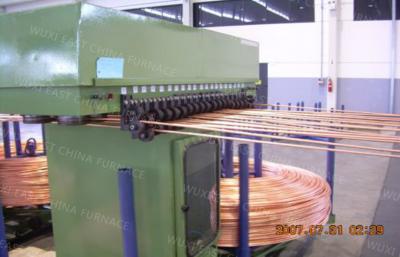Máquina de carcaça contínua ascendente de cobre Annnual de Rod 2000MT D17mm-D30