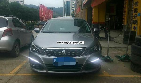 Peugeot 308 DRL LED Daytime driving turn signal Lights lamps aftermarket