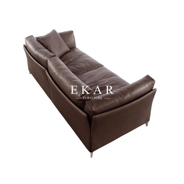 European Style Modern Leather Sectional L Shaped Sofa ZZ-T-33