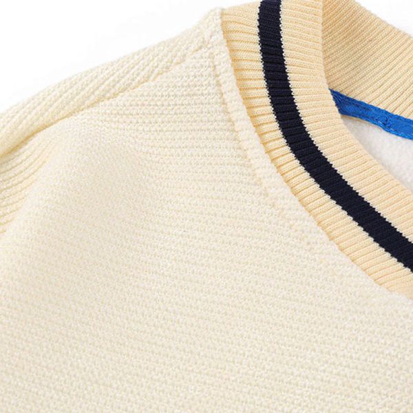 OEM Women Long Sleeve Fleece Sweatshirt Cross V Neck Top Casual Fuzzy Pullover