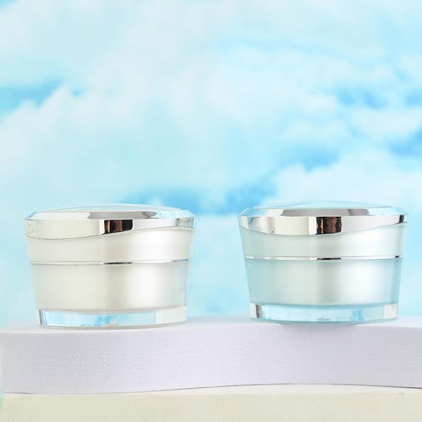 Acrylic Double Wall Nail Gel Jar for Customized Colors Makeup Plastic Cream Jar and Face Hand Hair Skin Care Body Scrub