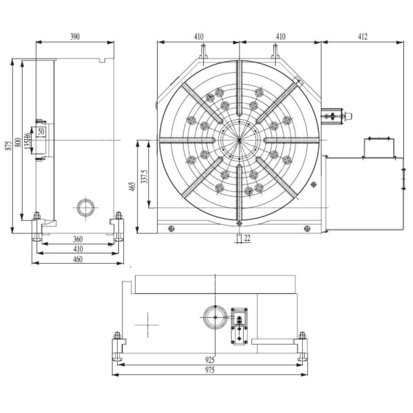 Heavy Cutting Horizontal Vertical Precision Rotary Tables with Tailstock Manufacturer