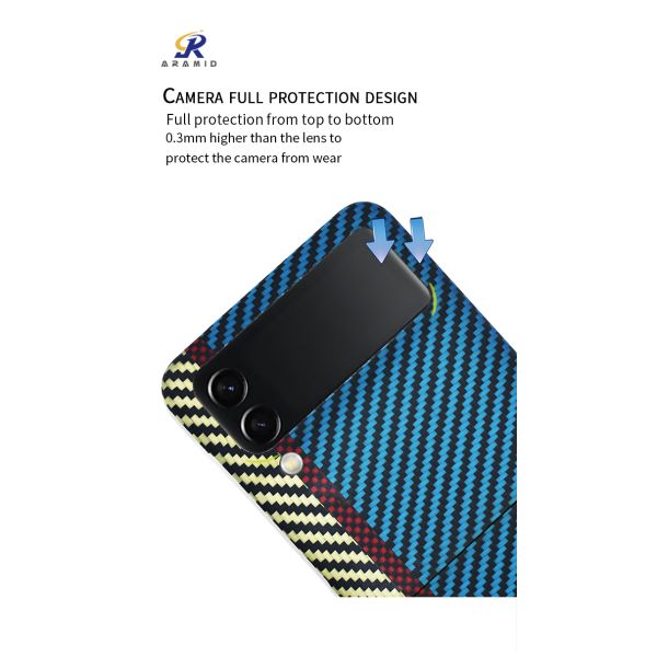 Смешанные цвета подгоняли случай телефона волокна Aramid логотипа на сальто 4 Samsung