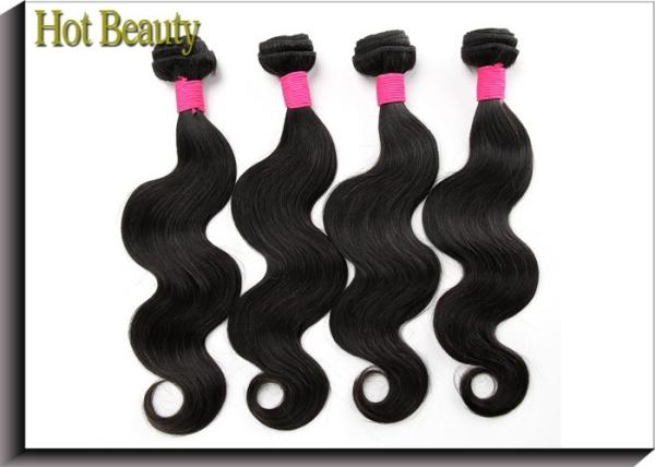 100G Brazilian Virgin  Hair Extension Body Wave Natural Black , Tangle Free