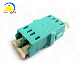 Adaptador frente e verso de Om3 Aqua Flangeless milímetro LC com a cópia do pé
