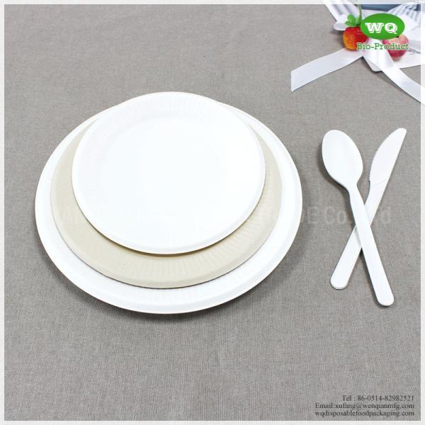 Easy Green Sugarcane Dish 6inch 7 Inch 8inch-Hot Selling Disposable Sugarcane BagassePlates China Factory Supplies