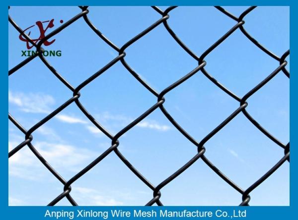 Chain Link Fence High Quality Anti Climb Fence 3.5mm Iron Fence For Sale Dark Green