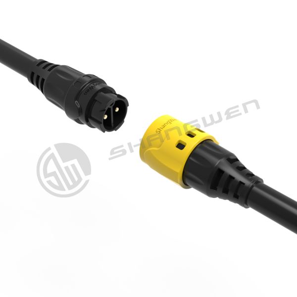 M19 Power Circular Connector Внешний IP67 2 пин водонепроницаемый соединитель