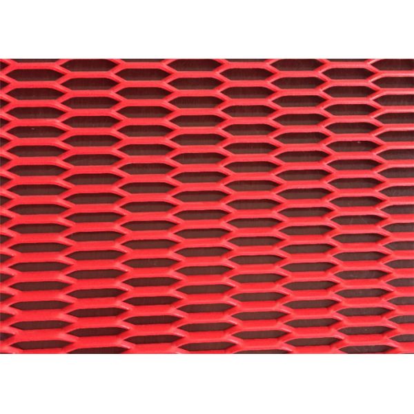 Красные решетки гриля ячеистой сети металла диаманта потолка 25mm расширенные
