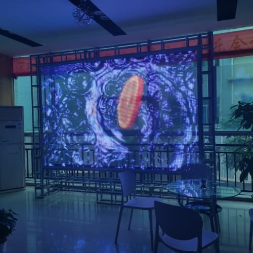 RGBW P20 Flexible Transparent LED Film Screen For Retail Store / Shopping Mall