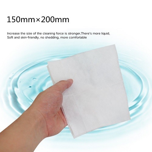 Hydrophilic Spunbond Baby Cleaning Wipes 200gsm No Fluorescer