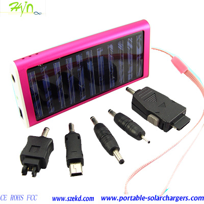 800mAH Ultrathin Mobile Phone Solar Charger With Solar Panels And High Efficiency