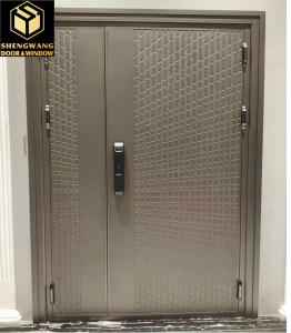 PU Paint With Gold Aluminum Room Door For OEM Fire Doors Internal