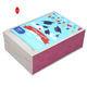 Pink Folding Cardboard Rectangular Gift Box  With Flap Lid