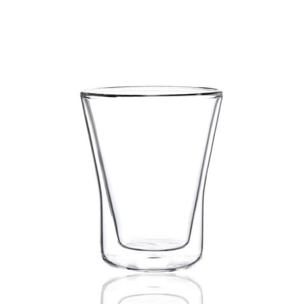 Lead Free Crystal Coffee Glass Mug Machine Pressed For Bar / Hotel Usage