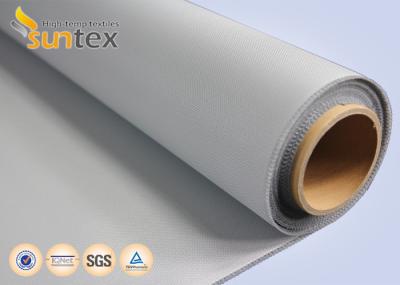 telas protetoras do fogo de 0.4mm Grey Polyurethane Fiberglass Cloth 60min usadas para o fogo e as cortinas de fumo