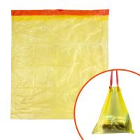 Sac de déchets en plastique jetable de PE de cordon de ménage d'OEM