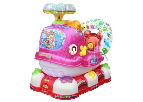 Cute Whale Celebrations Group Kiddy Ride Machine For Square Rent 130W
