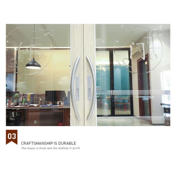 TOPSURE Tinted 900mm Aluminum Horizontal Sliding Windows