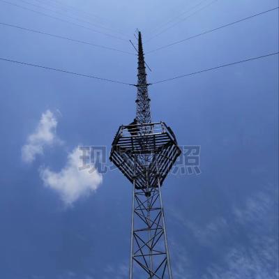 Gsm微波电信天线拉线桅杆电信30m 60m 90m 120m拉线测风塔电信天线杆