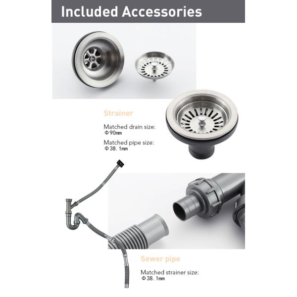 Modern Sus304 Stainless Steel Sink , Undermount Single Bowl Bar Sink 22 Gauge