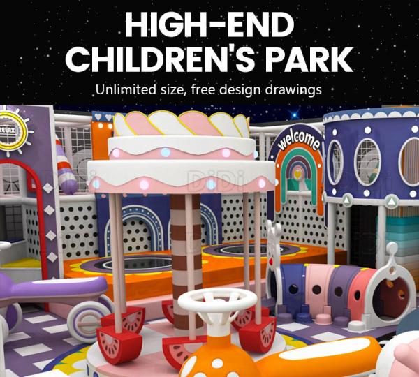 Custom Meranti Themed  Indoor Playground Slide Kids Soft Play Kids Park Equipment