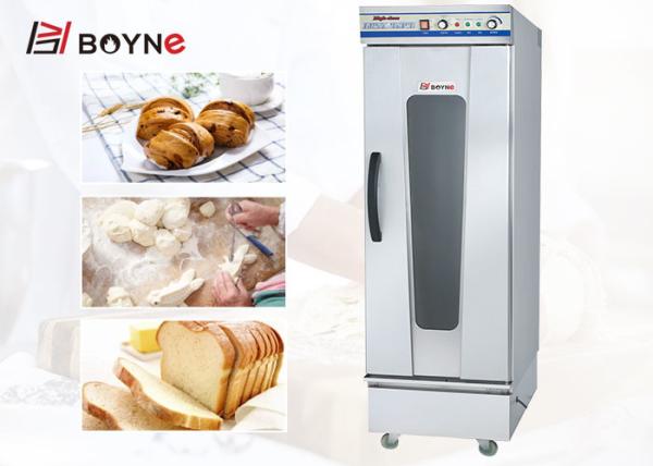 Stainless Steel Fermentation 220v Fifteen Trays Bread Proofer stainless steel doors