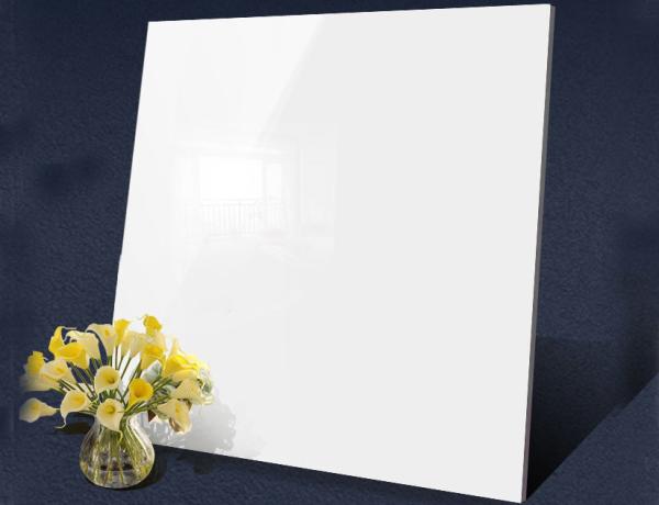 600x600mm 800x800mm White Polished Porcelain Floor Tiles 9mm