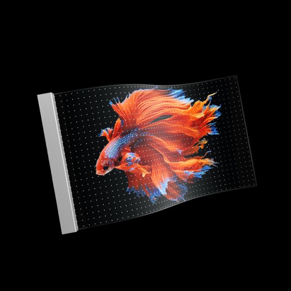 6mm Ultra Thin RGB Full Color Transparent LED Film Screen, Custom Cabinet Dimension, High Transparency Flexible LED Film for Mall Store Window Commercial Advertising